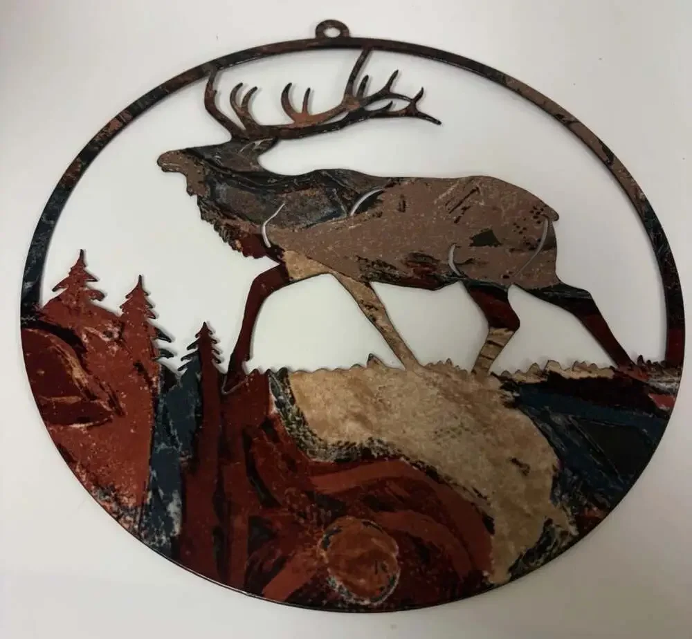 Elk Painted Laser Cut 8